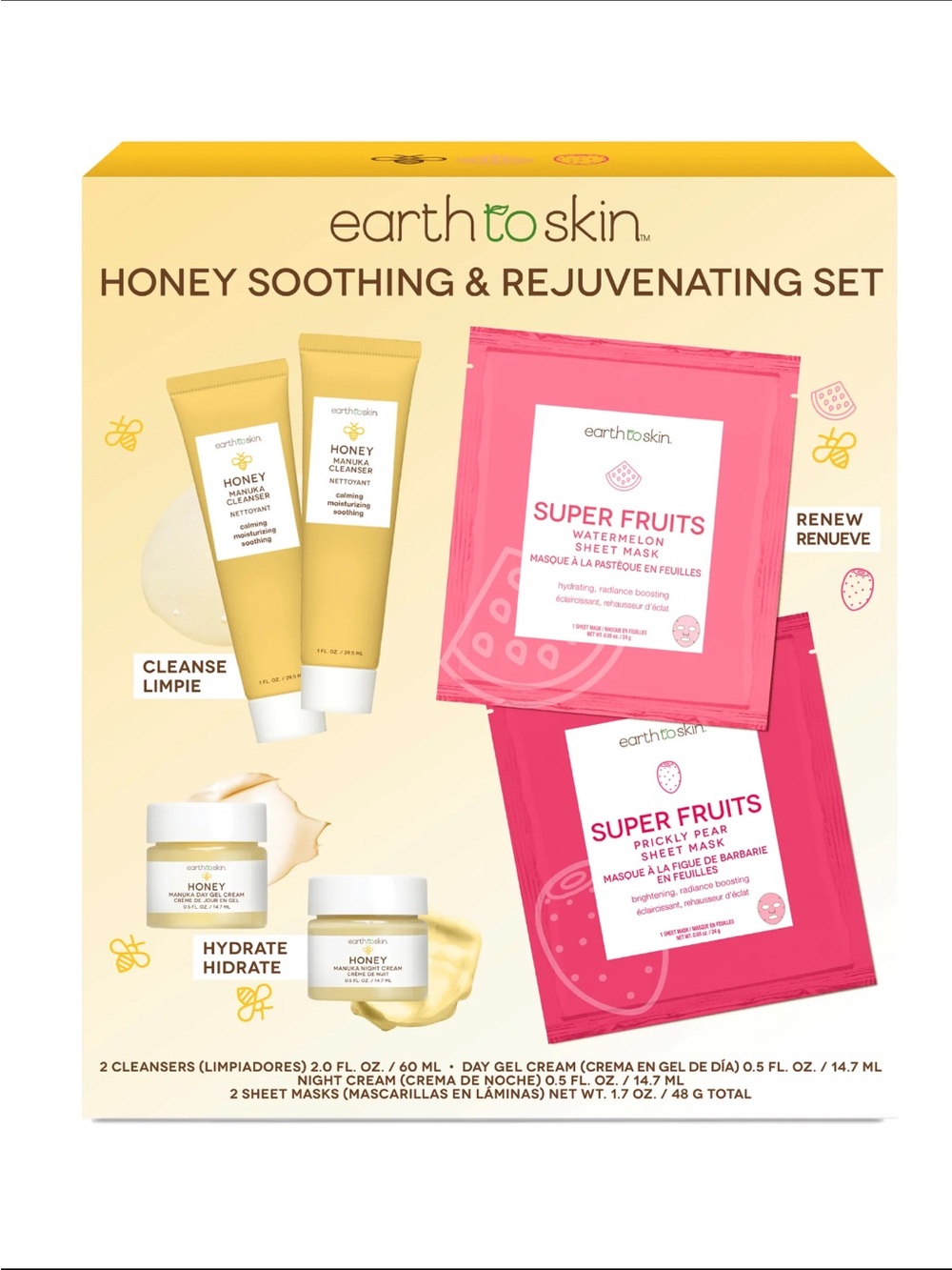 Earth to Skin - Honey Soothing & Rejuvenating Set